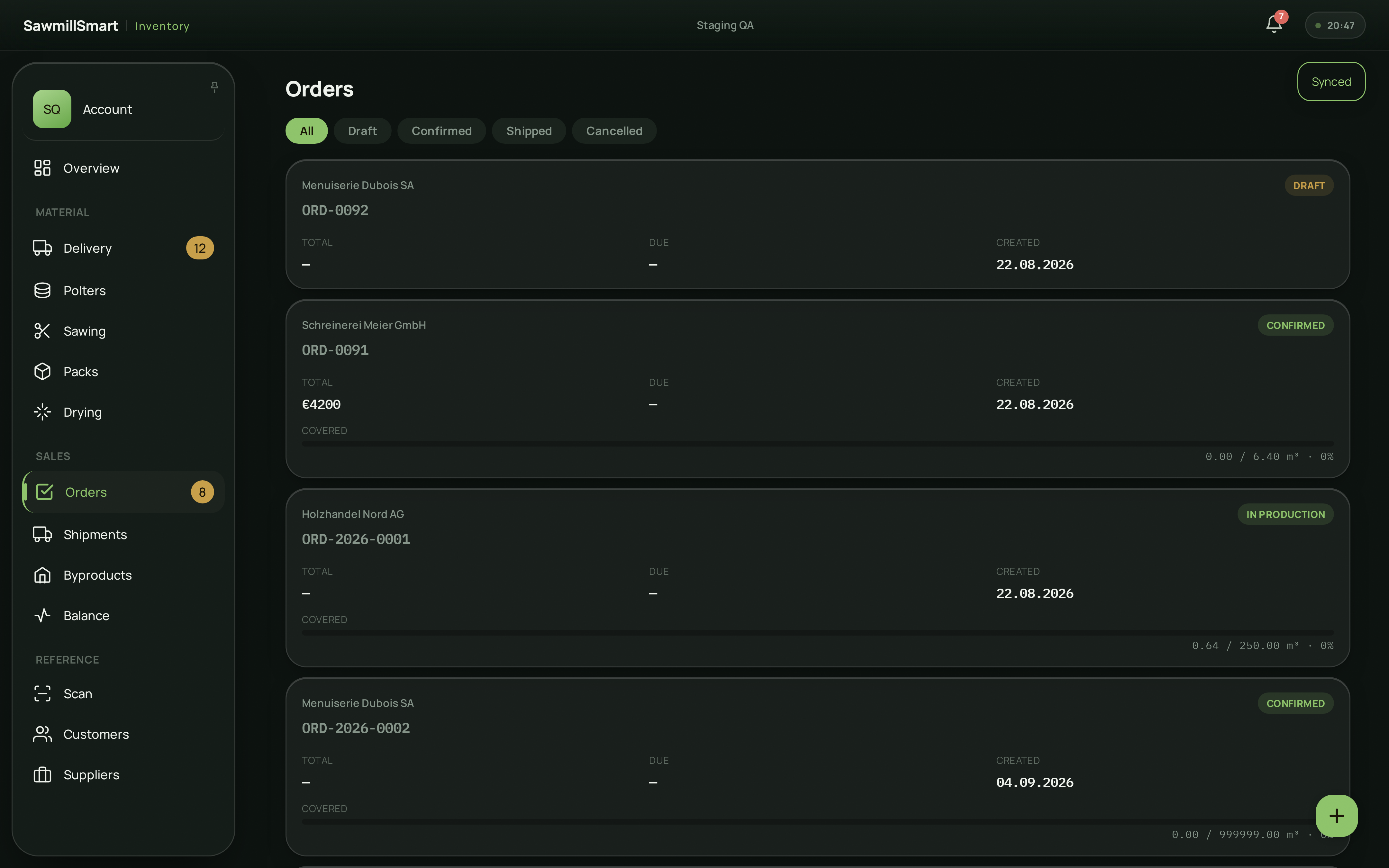Orders & invoices